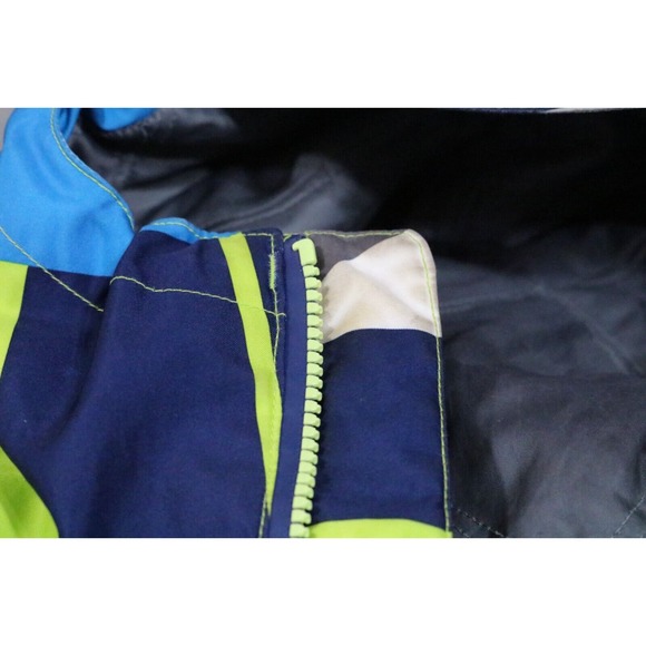 Marmot Jacket Men Medium Abstract Hooded Heavy Winter Snow Sports Ski - Picture 4 of 11